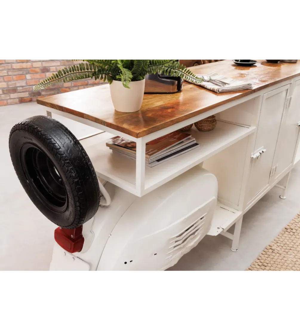 Barowa komoda SCOOTER 250 cm drewno mango