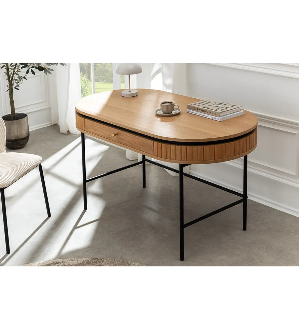 Biurko ATELIER 120 cm kolor dębu naturalne