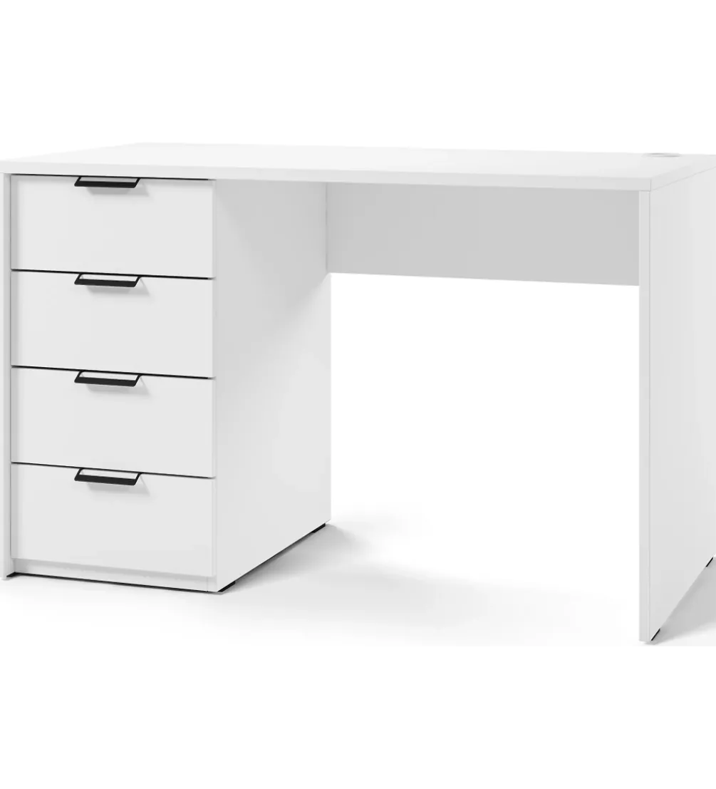 Biurko BAROLD 120 - 140 cm biały