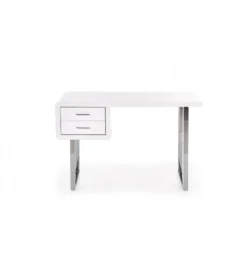 Biurko B30 120 cm biały chrom