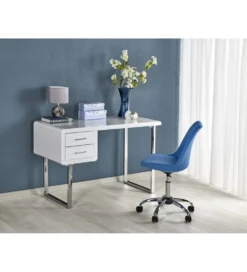Biurko B30 120 cm biały chrom