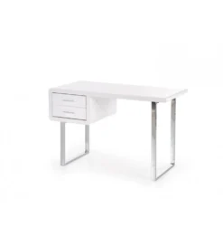 Biurko B30 120 cm biały chrom