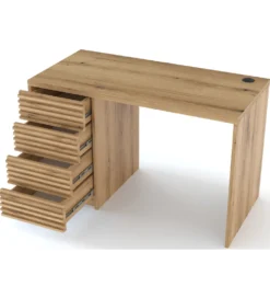 Biurko BISETT 120 - 140 cm dąb artisan