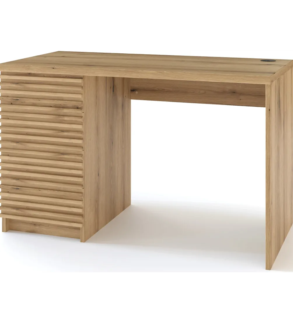 Biurko BISETT 120 - 140 cm dąb artisan
