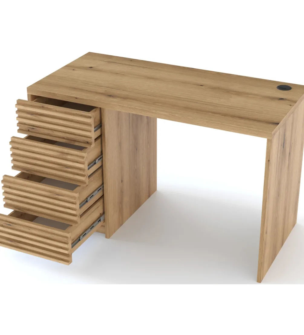 Biurko Bisett 120 x 60 cm naturalne