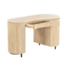 Biurko BRIX DEXTER 136 cm drewno mango kamień bottecino