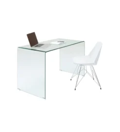 Biurko Clear Club 125 cm szklane