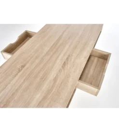 Biurko dwustanowiskowe COAST 139 cm w kolorze dąb sonoma biały