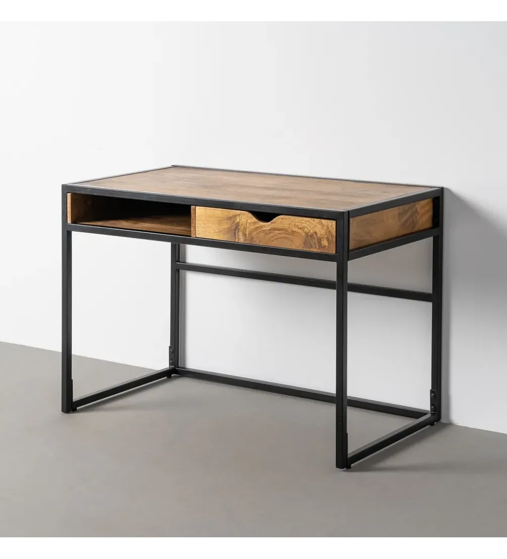 Biurko FESMATAR 110 cm drewno mango