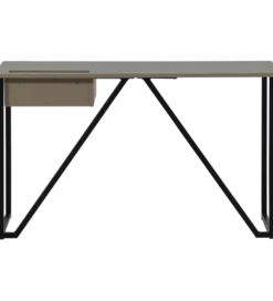 Biurko JULIUS 126 cm drewno sosny szary