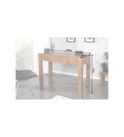 Biurko Makassar FINICE 100 cm drewno Sheesham