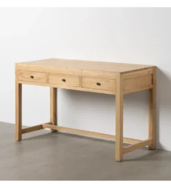 Biurko MEGANY 130 cm drewno mindi