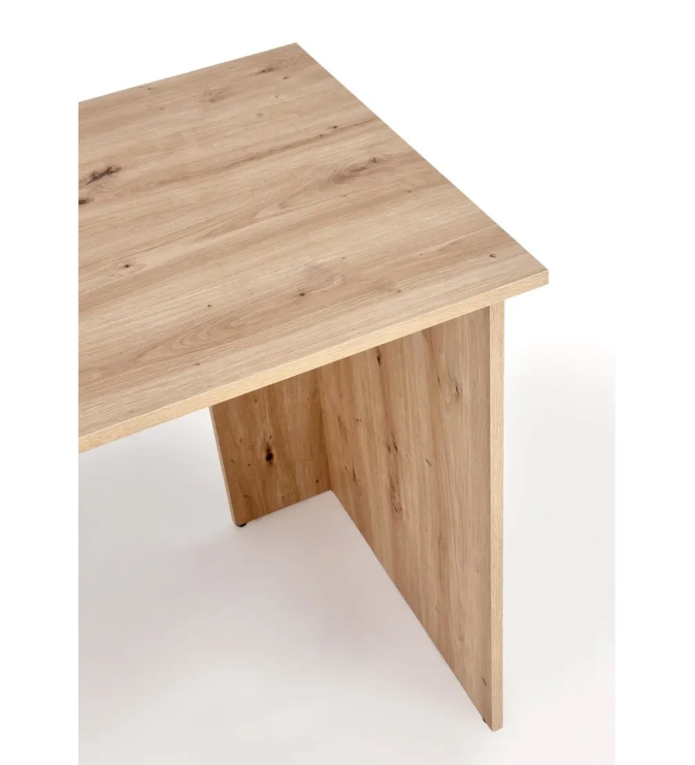 Biurko MISO 144 cm drewno dębu artisan grafitowy