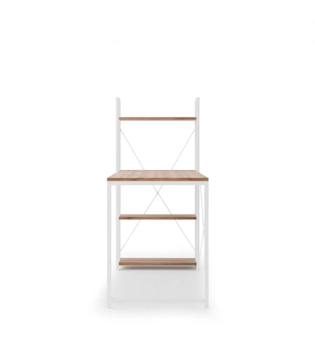 Biurko NARVIK 120 cm w kolorze biały dąb sonoma