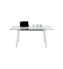 Biurko Officia 160 cm szklane