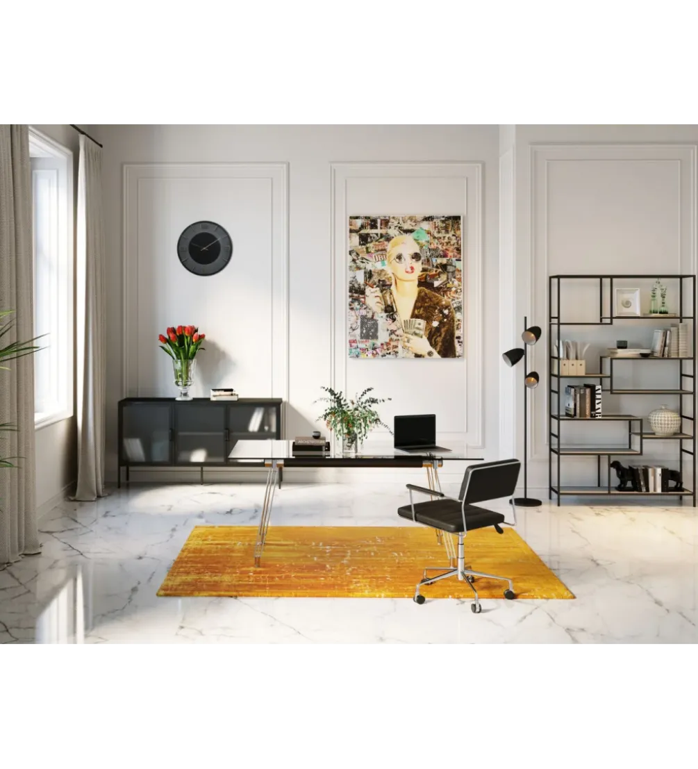 Biurko OFFICIA 160 x 80 cm szklane