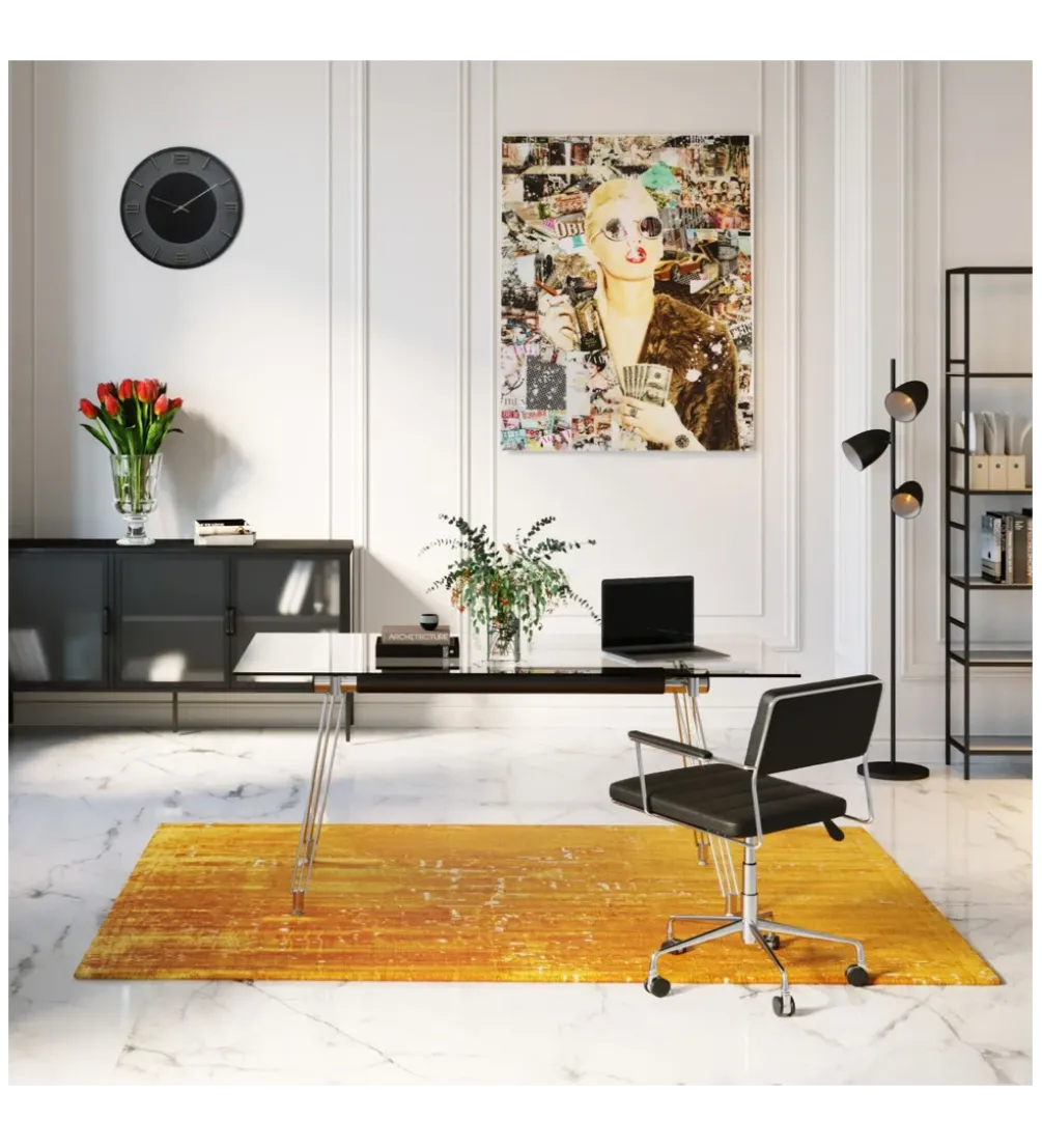 Biurko OFFICIA 160 x 80 cm szklane