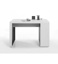 Biurko TADEO 120 cm biało antracytowe