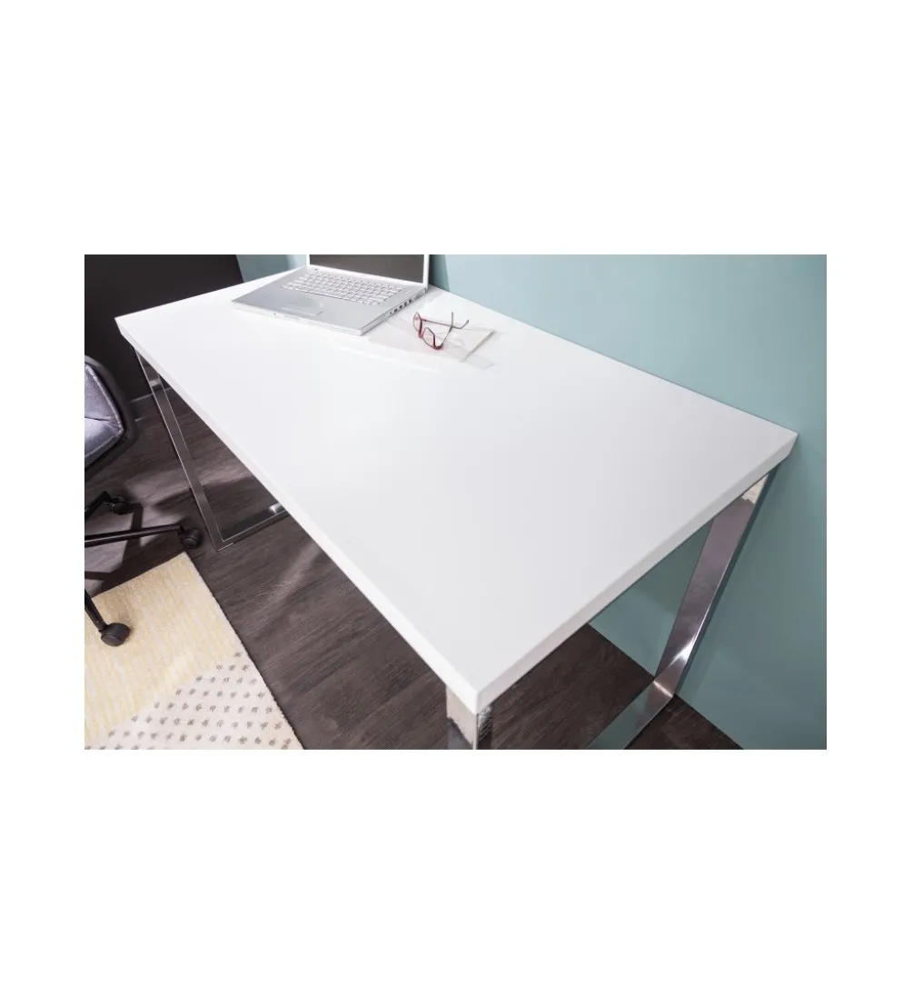 Biurko White Desk 120 cm białe