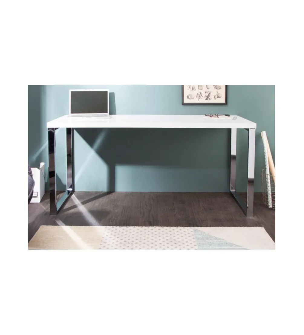 Biurko White Desk 160 cm białe