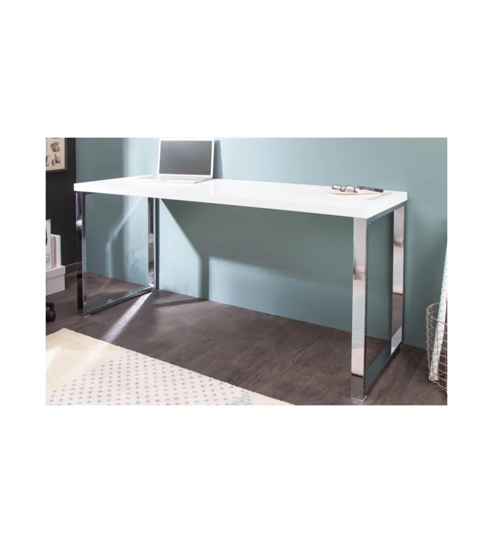 Biurko White Desk 140 cm białe