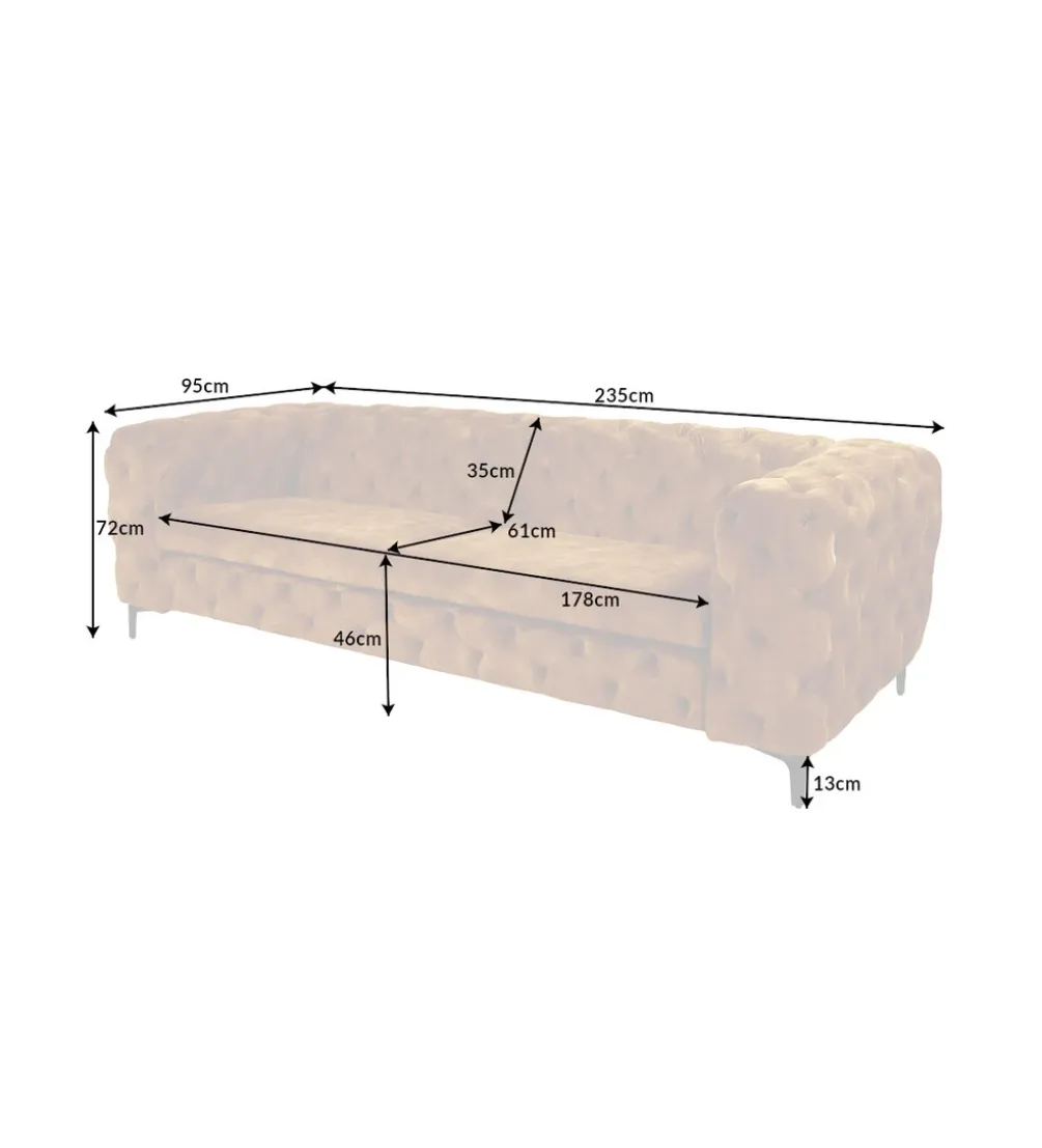dokonczyc Sofa POKIN 146 cm Beżowy