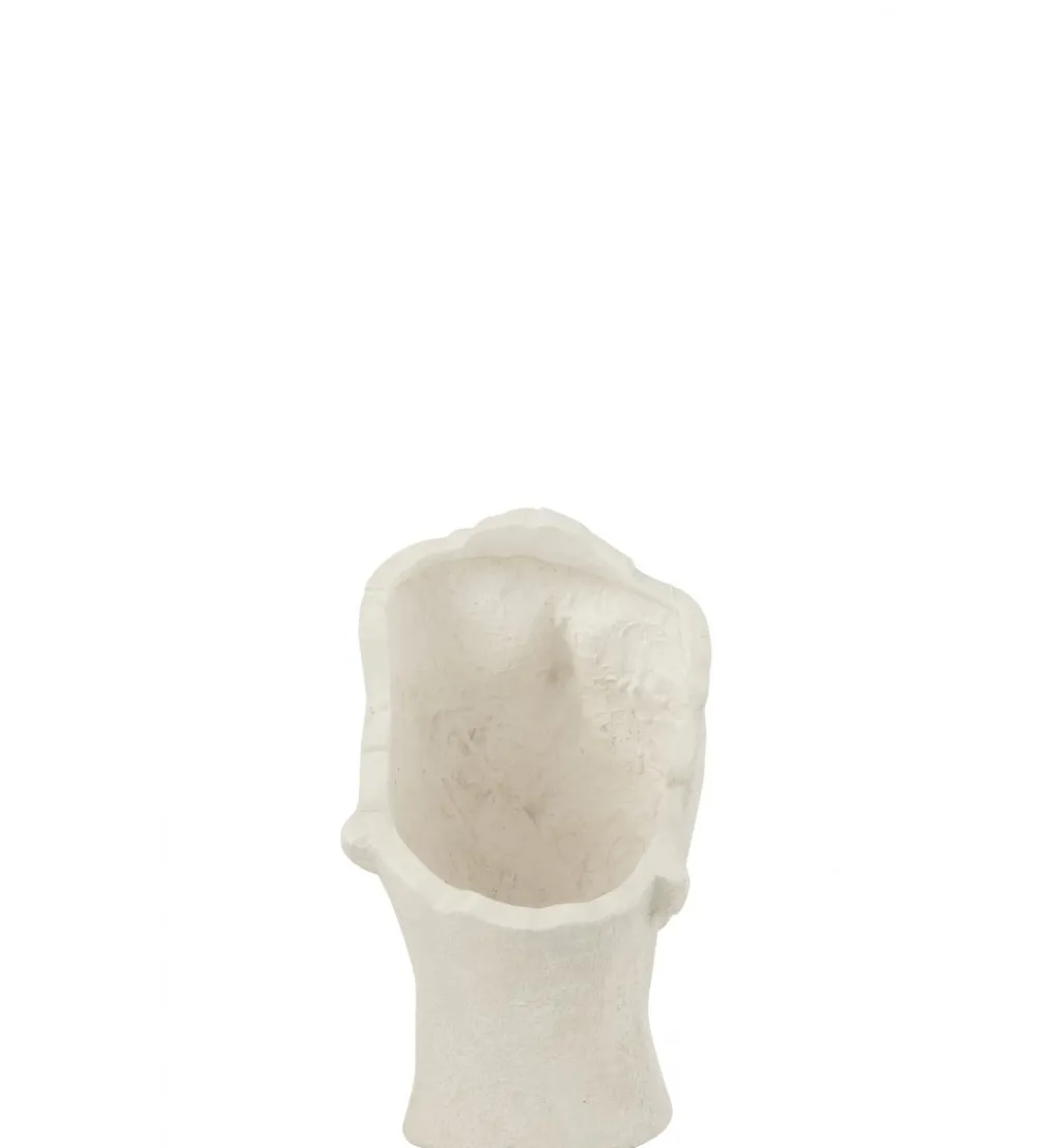 Donica DAVID CLAY 38 cm biała