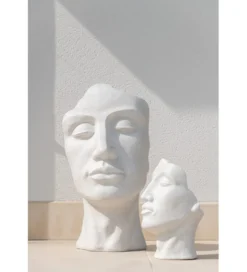 Donica DAVID CLAY 38 cm biała