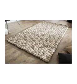 Dywan Organic 200 cm x 120 cm szary filcowy