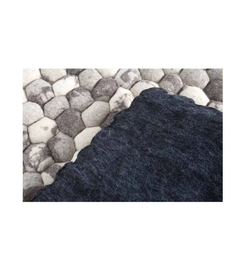 Dywan Organic 200 cm x 120 cm szary filcowy