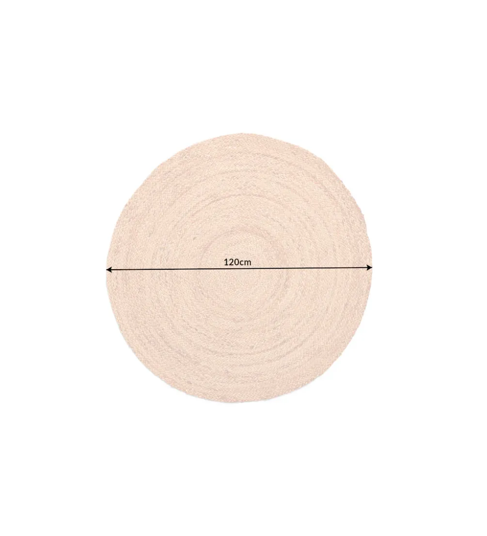 Dywan PURE NATURE 120 cm naturalny okrągły z juty