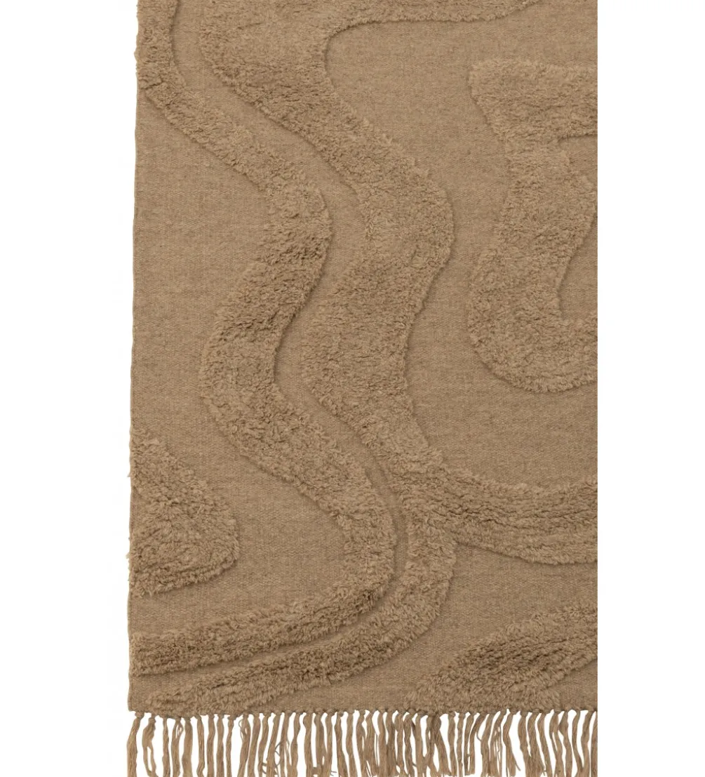 Dywan Tufted 160 cm x 230 cm beżowy