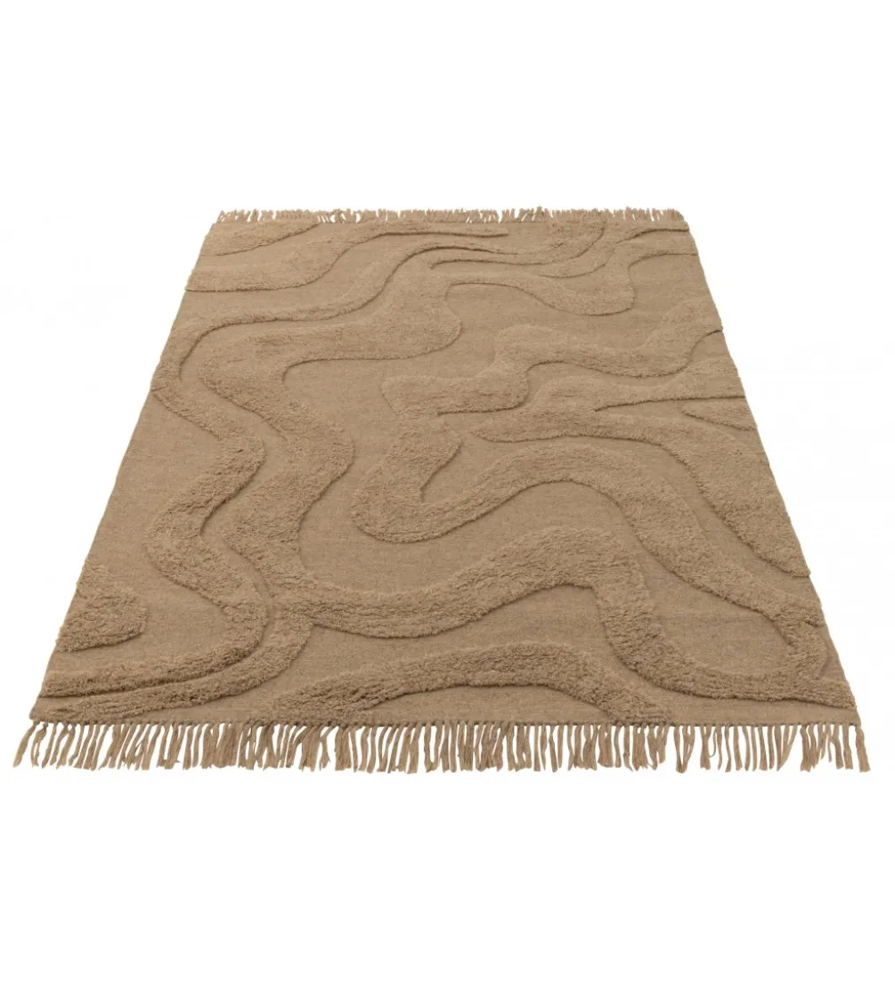 Dywan Tufted 160 cm x 230 cm beżowy