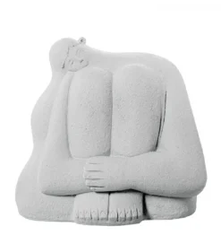 Figurka ABSTRACT 18 cm ceramika biała