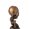 Figurka BALL HOLDING 28 cm ciemno brązowa złota