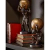 Figurka BALL HOLDING 42 cm ciemno brązowa złota