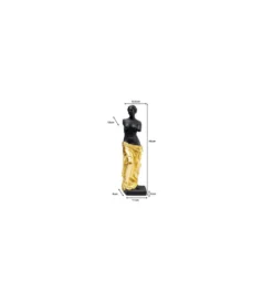 Figurka CLASSIC BEAUTY 48 cm czarno złota