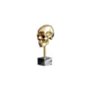 Figurka dekoracyjna Skull złota