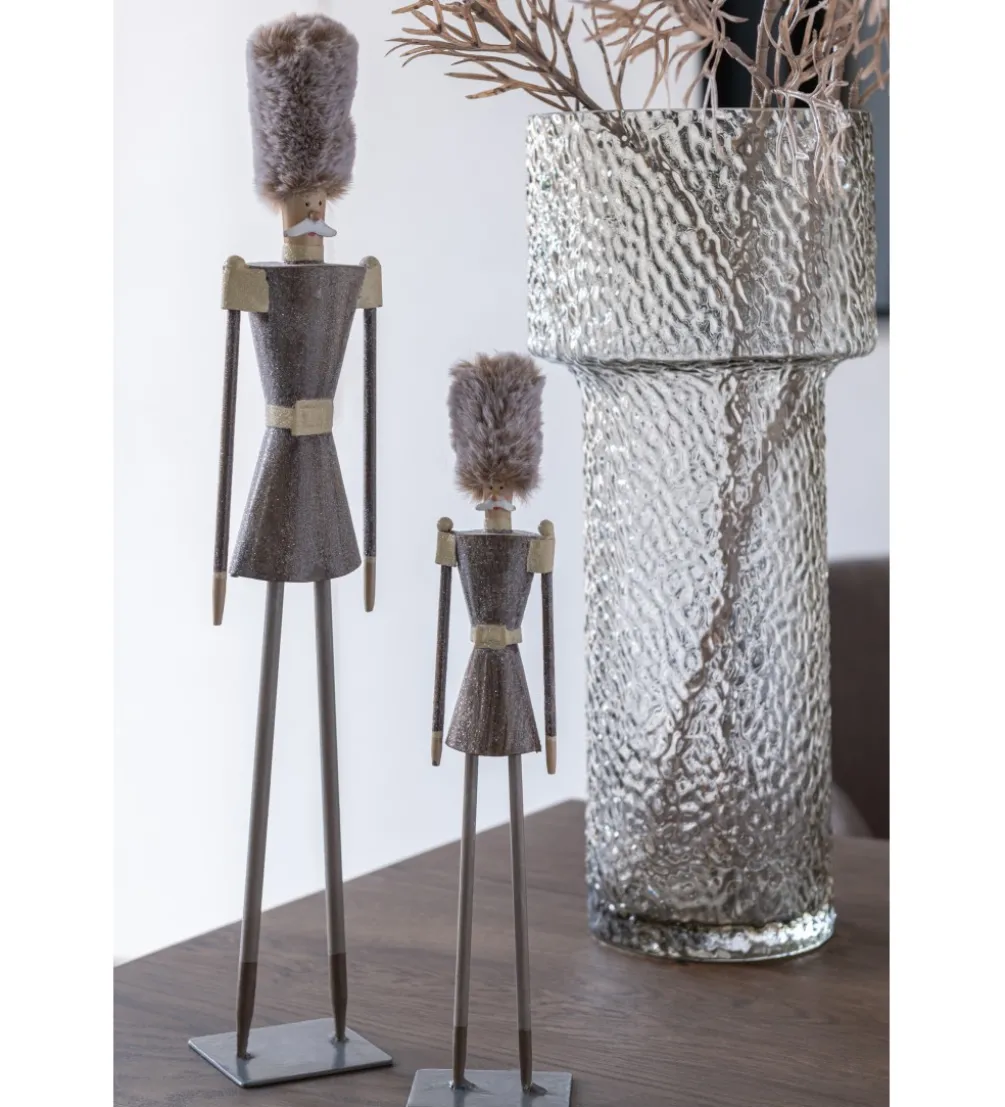 Figurka FUR HAT 32 cm szara