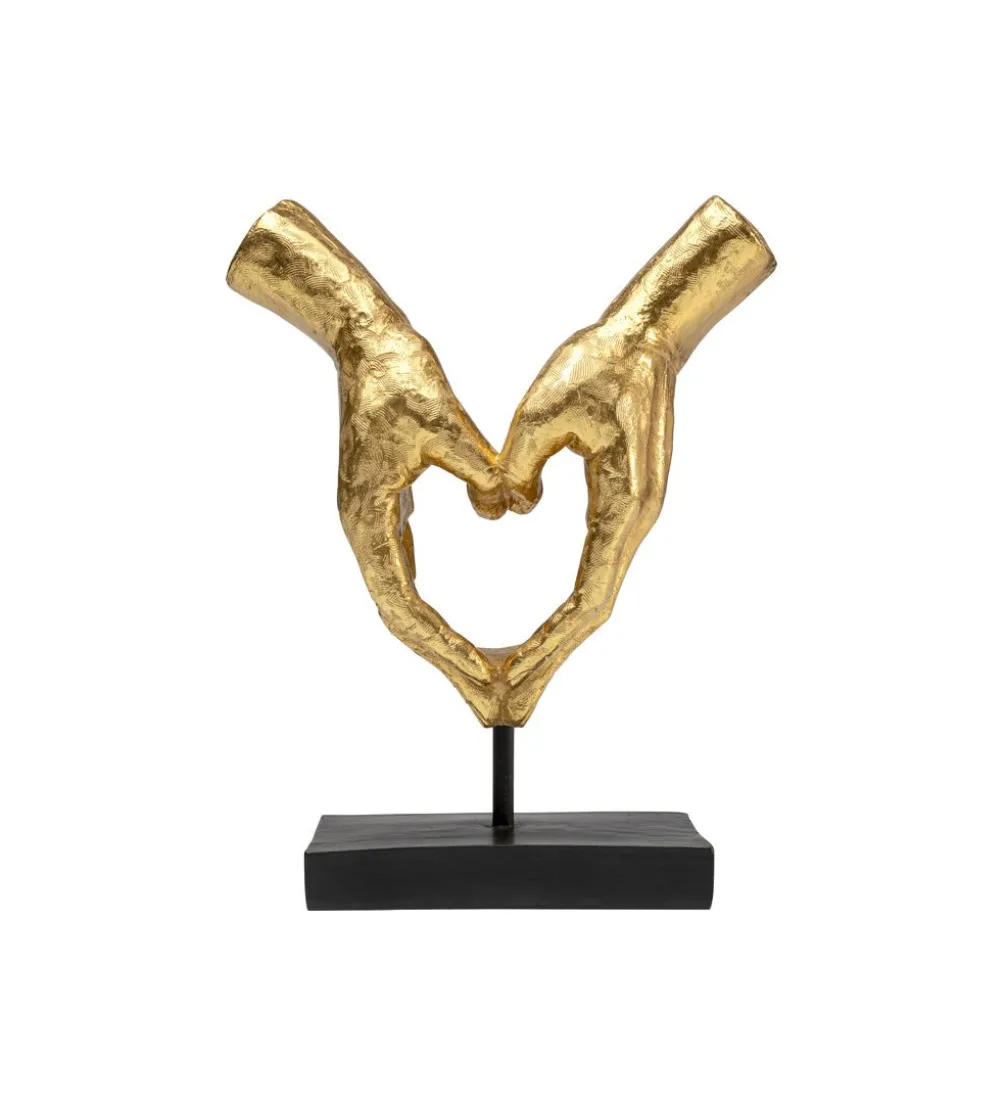 Figurka HEART HANDS 33 cm złota