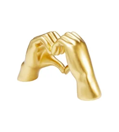 Figurka SERCE 25 cm złota