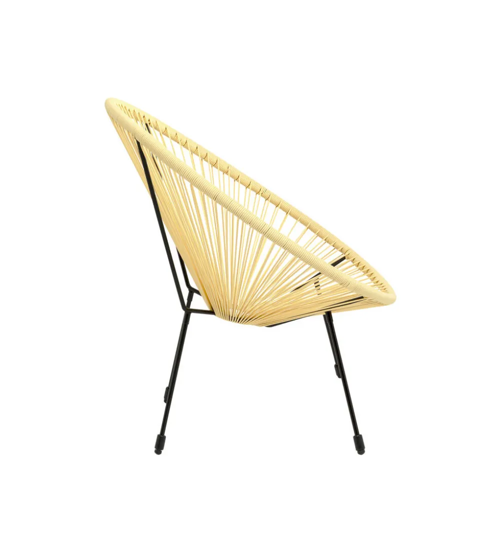 Fotel ACAPULCO 85 cm jasnożółty