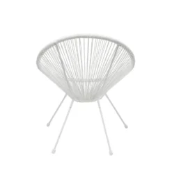 Fotel ACAPULCO 85 cm mono biały