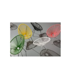 Fotel ACAPULCO 85 cm mono biały
