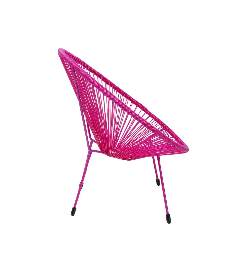 Fotel ACAPULCO 85 cm mono różowy