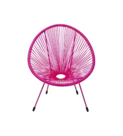 Fotel ACAPULCO 85 cm mono różowy