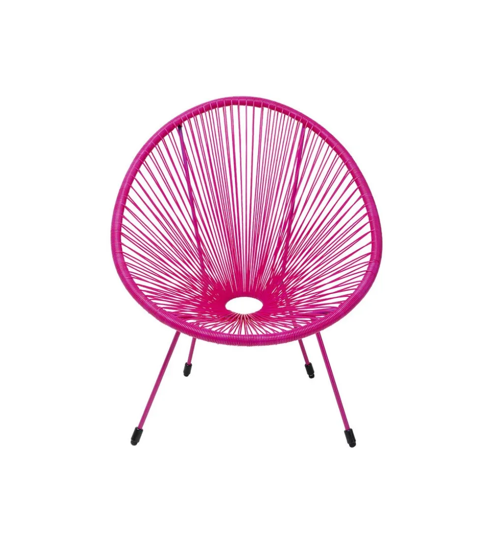 Fotel ACAPULCO 85 cm mono różowy