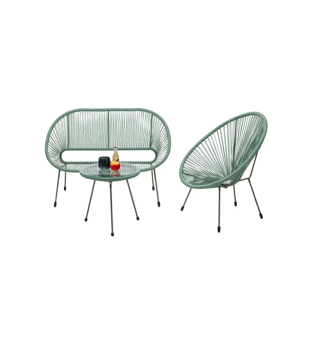 Fotel ACAPULCO 85 cm mono zielony