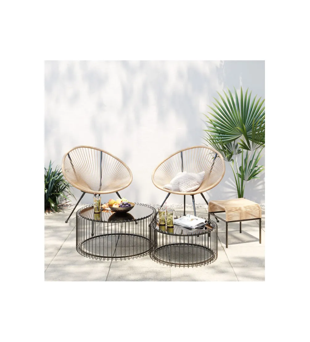 Fotel ACAPULCO 85 cm naturalny