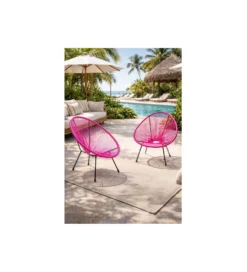 Fotel ACAPULCO 85 cm różowy